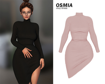 Second Life Marketplace - OSMIA - Ophelia.Cozy Dress - Nude